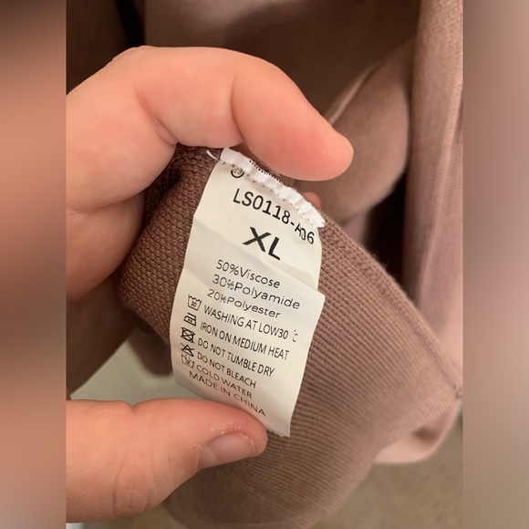 Lillusory Women’s Nutmeg Long Dressy Coatigan Jacket - XL - Bleach Stained - Picture 11 of 12